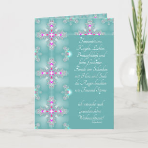 Advent, Weihnachten , Gedicht auf Deutsch Holiday Card