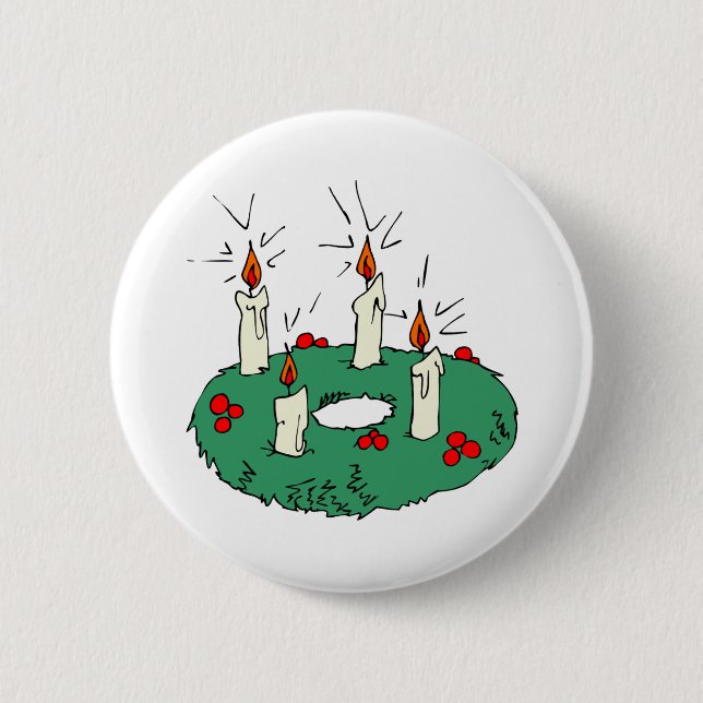Advent Wreath Button (Front)