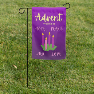 Advent Wreath Flag (plain background)