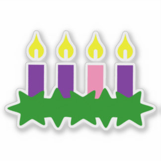 Advent Wreath Sticker Set Countdown Calendar
