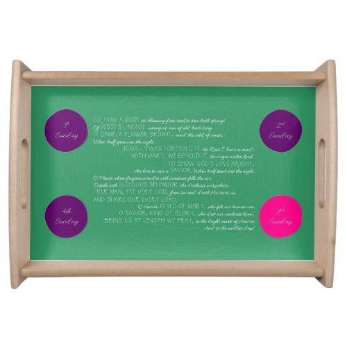 Advent Wreath Table Decoration Tray for Candles