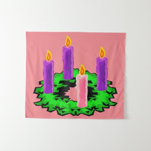 Advent Wreath Tapestry