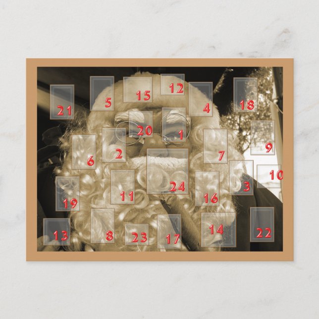 adventskalender mit nikolaus holiday postcard (Front)