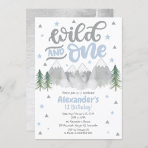 Adventure 1st Birthday Invitation, Wild One Invite