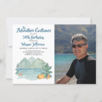 Adventure 50th Birthday Photo Rustic Mountain