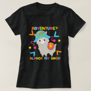 Adventure Alpaca My Bags Humor T-Shirt