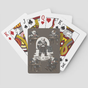adventure American Bulldog gladiator dog T-Shirt Poker Cards