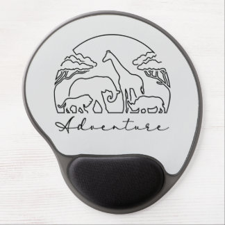 Adventure and Safari in Africa Gel Mouse Pad