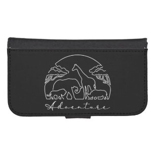 Adventure and Safari in Africa Galaxy S4 Wallet Case