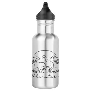 Adventure and Safari in Africa Stainless Steel Water Bottle