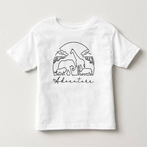 Adventure and Safari in Africa Toddler T_shirt