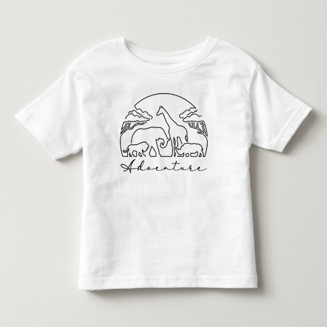 Adventure and Safari in Africa Toddler T-shirt (Front)