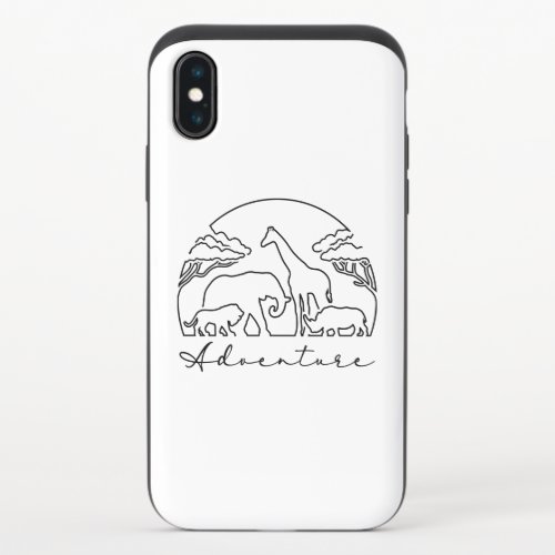 Adventure and Safari in Africa iPhone XS Slider Case