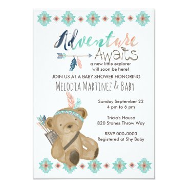 Adventure Await Baby Shower Invitation Adventure Await Baby Shower Invitation