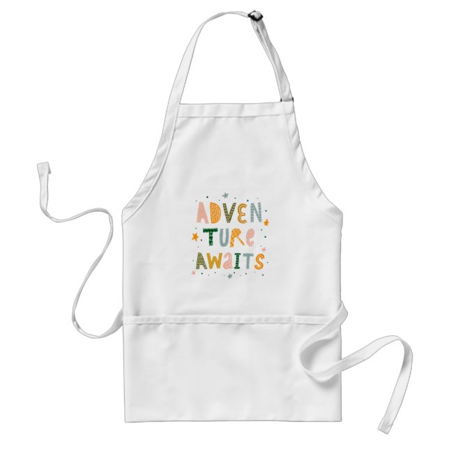 Adventure Awaits Adult Apron (Front)