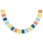 Adventure Awaits Baby Boy Flag Party Banner