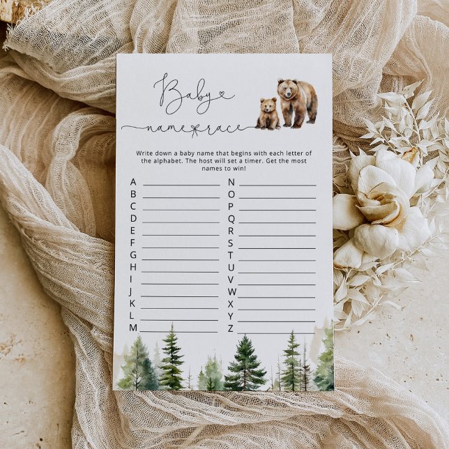 Adventure awaits baby name race baby shower game (Creator Uploaded)