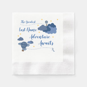 Adventure Awaits Baby Shower Design Paper Napkins
