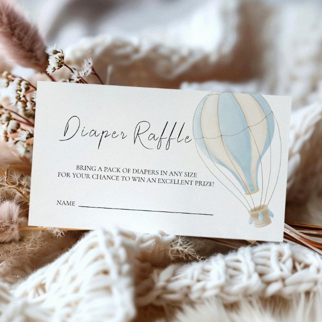 Adventure Awaits Baby Shower Diaper Raffle Enclosure Card (Creator Uploaded)