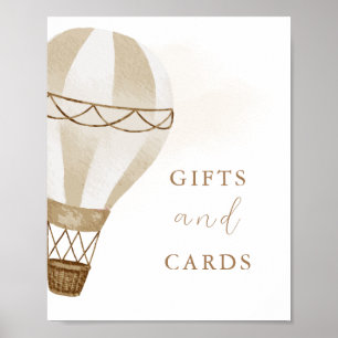 Adventure Awaits Baby Shower   Gifts & Cards Poster