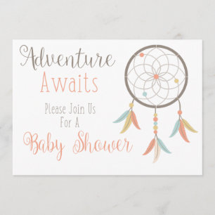 Adventure Awaits Baby Shower Invitation