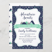 Adventure awaits baby shower invitation (Front/Back)