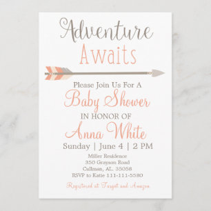 Adventure Awaits Baby Shower Invitation