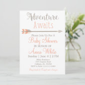 Adventure Awaits Baby Shower Invitation (Standing Front)