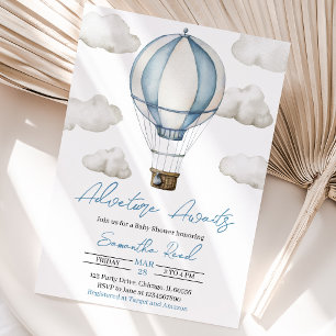 Adventure Awaits Baby Shower Invitation