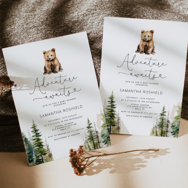 Adventure awaits baby shower invitation (Creator Uploaded)