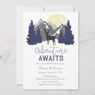Adventure Awaits Baby Shower Invitation