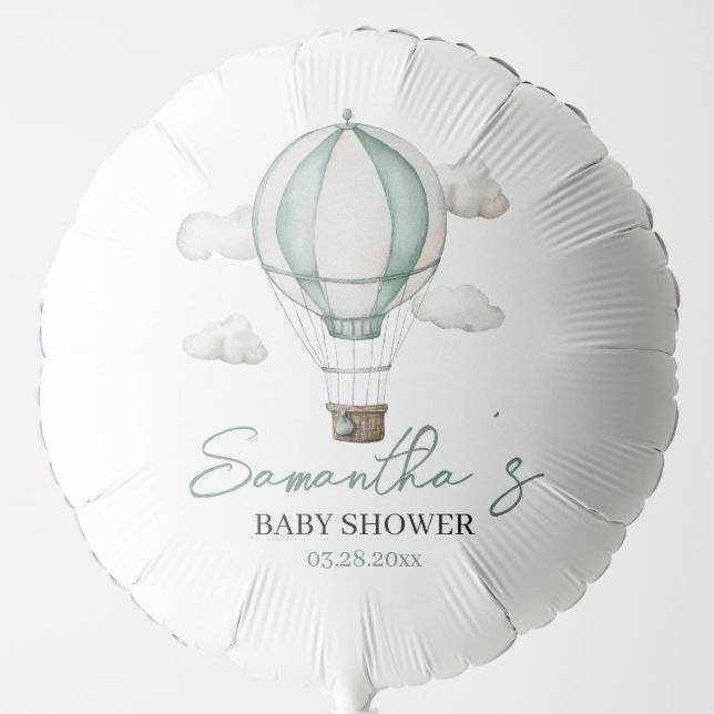 Adventure Awaits Baby Shower Large Balloon (Front)