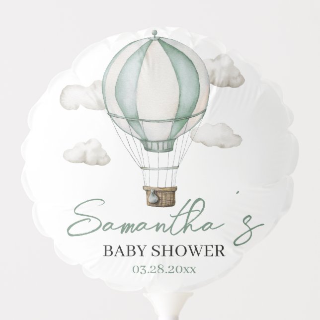 Adventure Awaits Baby Shower Small Balloon (Front)