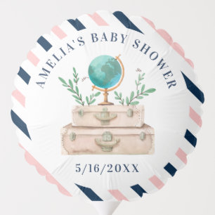 Adventure Awaits Baby Shower Sprinkle World Travel Balloon