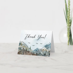 Adventure Awaits Baby Shower Thank You Card