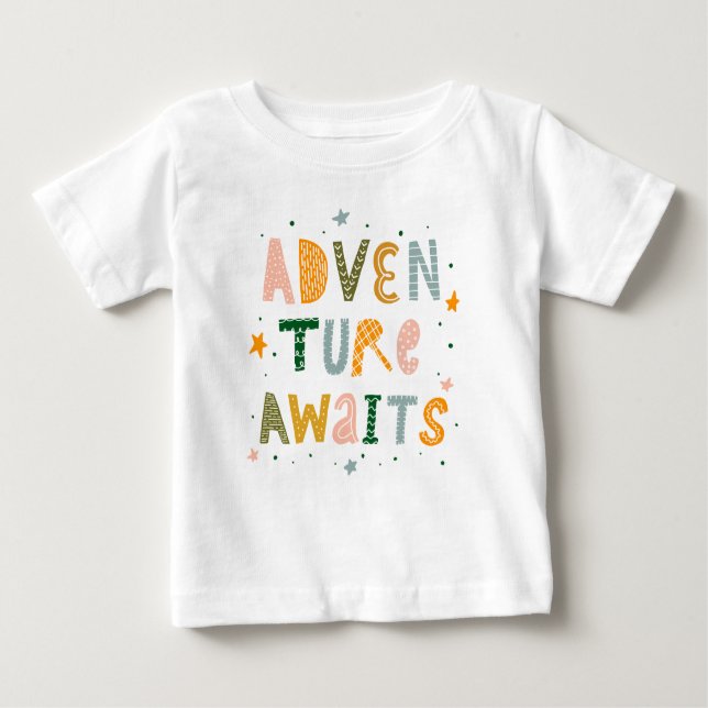 Adventure Awaits Baby T-Shirt (Front)