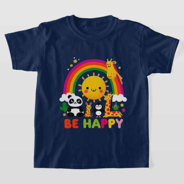 Adventure Awaits Be Happy T-Shirt (Laydown)