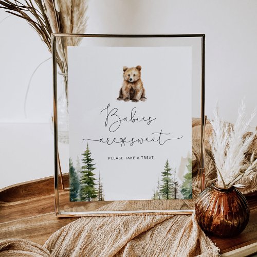 Adventure awaits bear Babies are sweet Poster