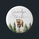 Adventure awaits bear baby shower Grandpa to be Button<br><div class="desc">Adventure awaits bear baby shower Grandpa to be button
Matching items available.</div>
