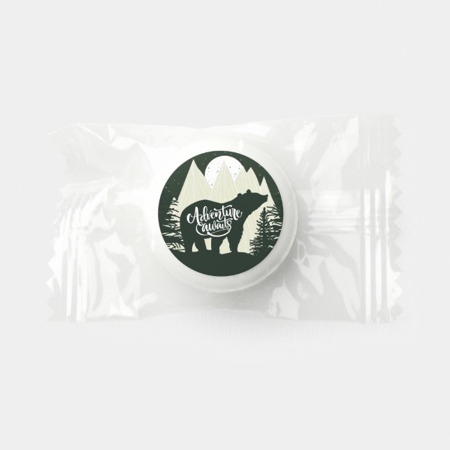 Adventure Awaits Bear Baby Shower Life Saver® Mints (Front)