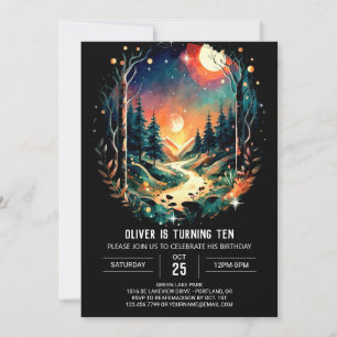 Adventure Awaits Bohemian Birthday Invitation