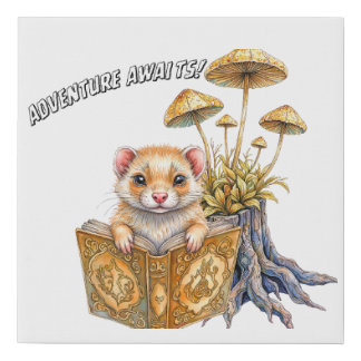 Adventure Awaits Book Lovers Canvas Wall Art