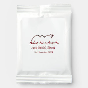 Adventure awaits bridal shower add name arrow marr hot chocolate drink mix