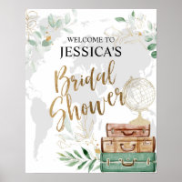 Adventure Awaits, Bridal Shower,  Banner