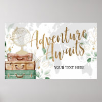 Adventure Awaits, Bridal Shower Banner