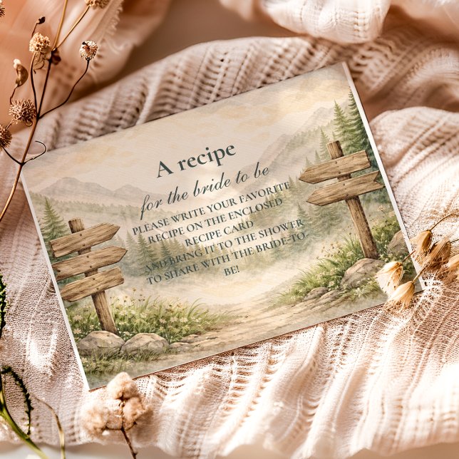 Adventure Awaits Bridal Shower Enclosure Card (Creator Uploaded)