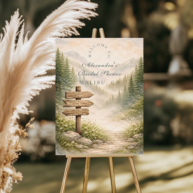 Adventure Awaits Bridal Shower Foam Board (Creator Uploaded)