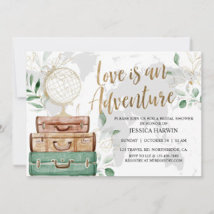 Adventure Awaits Bridal Shower, Invitation