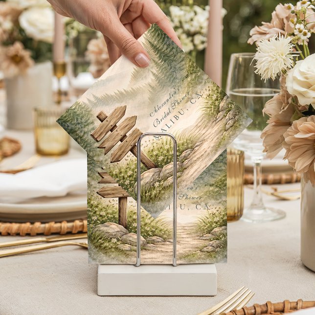 Adventure Awaits Bridal Shower Napkins (Creator Uploaded)