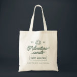 Adventure Awaits Camp Theme Bachelorette Party Tote Bag<br><div class="desc">With its rustic charm and adventure-themed aesthetics, our camp-themed bachelorette tote is perfect for capturing Instagram-worthy photos and creating memories that will last a lifetime. Whether you're exploring the wilderness or lounging by the campfire, this tote is sure to be a standout accessory. Don't settle for a generic bachelorette party...</div>